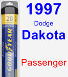 Passenger Wiper Blade for 1997 Dodge Dakota - Assurance