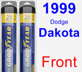 Front Wiper Blade Pack for 1999 Dodge Dakota - Assurance