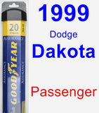 Passenger Wiper Blade for 1999 Dodge Dakota - Assurance