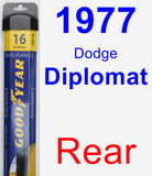 Rear Wiper Blade for 1977 Dodge Diplomat - Assurance