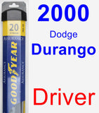 Driver Wiper Blade for 2000 Dodge Durango - Assurance