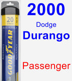 Passenger Wiper Blade for 2000 Dodge Durango - Assurance