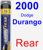 Rear Wiper Blade for 2000 Dodge Durango - Assurance