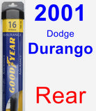 Rear Wiper Blade for 2001 Dodge Durango - Assurance