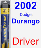 Driver Wiper Blade for 2002 Dodge Durango - Assurance