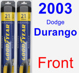 Front Wiper Blade Pack for 2003 Dodge Durango - Assurance