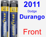 Front Wiper Blade Pack for 2011 Dodge Durango - Assurance