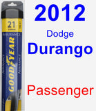 Passenger Wiper Blade for 2012 Dodge Durango - Assurance