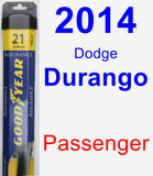 Passenger Wiper Blade for 2014 Dodge Durango - Assurance
