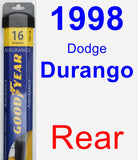 Rear Wiper Blade for 1998 Dodge Durango - Assurance