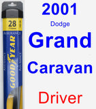 Driver Wiper Blade for 2001 Dodge Grand Caravan - Assurance