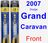 Front Wiper Blade Pack for 2007 Dodge Grand Caravan - Assurance