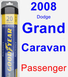 Passenger Wiper Blade for 2008 Dodge Grand Caravan - Assurance