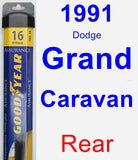 Rear Wiper Blade for 1991 Dodge Grand Caravan - Assurance