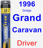 Driver Wiper Blade for 1996 Dodge Grand Caravan - Assurance