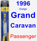 Passenger Wiper Blade for 1996 Dodge Grand Caravan - Assurance