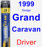 Driver Wiper Blade for 1999 Dodge Grand Caravan - Assurance