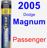 Passenger Wiper Blade for 2005 Dodge Magnum - Assurance