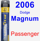 Passenger Wiper Blade for 2006 Dodge Magnum - Assurance