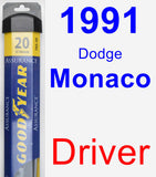 Driver Wiper Blade for 1991 Dodge Monaco - Assurance