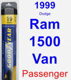 Passenger Wiper Blade for 1999 Dodge Ram 1500 Van - Assurance