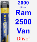 Driver Wiper Blade for 2000 Dodge Ram 2500 Van - Assurance