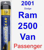 Passenger Wiper Blade for 2001 Dodge Ram 2500 Van - Assurance