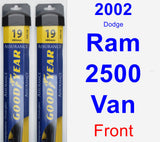 Front Wiper Blade Pack for 2002 Dodge Ram 2500 Van - Assurance