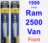 Front Wiper Blade Pack for 1999 Dodge Ram 2500 Van - Assurance