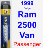 Passenger Wiper Blade for 1999 Dodge Ram 2500 Van - Assurance