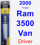 Driver Wiper Blade for 2000 Dodge Ram 3500 Van - Assurance