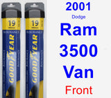 Front Wiper Blade Pack for 2001 Dodge Ram 3500 Van - Assurance