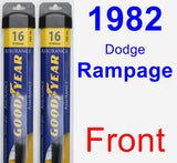 Front Wiper Blade Pack for 1982 Dodge Rampage - Assurance