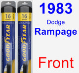 Front Wiper Blade Pack for 1983 Dodge Rampage - Assurance