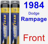 Front Wiper Blade Pack for 1984 Dodge Rampage - Assurance