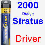 Driver Wiper Blade for 2000 Dodge Stratus - Assurance