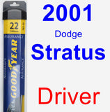 Driver Wiper Blade for 2001 Dodge Stratus - Assurance