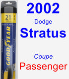 Passenger Wiper Blade for 2002 Dodge Stratus - Assurance