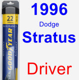 Driver Wiper Blade for 1996 Dodge Stratus - Assurance