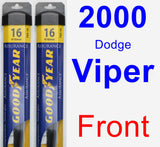 Front Wiper Blade Pack for 2000 Dodge Viper - Assurance