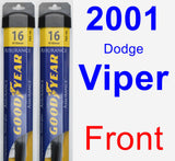 Front Wiper Blade Pack for 2001 Dodge Viper - Assurance