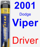 Driver Wiper Blade for 2001 Dodge Viper - Assurance