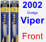 Front Wiper Blade Pack for 2002 Dodge Viper - Assurance