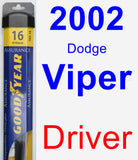 Driver Wiper Blade for 2002 Dodge Viper - Assurance