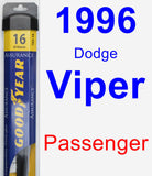 Passenger Wiper Blade for 1996 Dodge Viper - Assurance