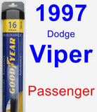 Passenger Wiper Blade for 1997 Dodge Viper - Assurance