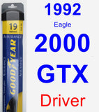 Driver Wiper Blade for 1992 Eagle 2000 GTX - Assurance