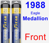 Front Wiper Blade Pack for 1988 Eagle Medallion - Assurance