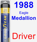 Driver Wiper Blade for 1988 Eagle Medallion - Assurance