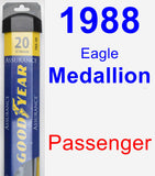 Passenger Wiper Blade for 1988 Eagle Medallion - Assurance